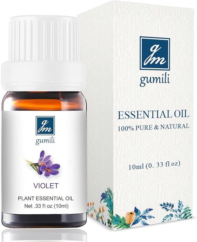 Violet Essential Oil - Pure Natural Fragrance for Aromatherapy, Perfume Making, Candles, Soap, Room Spray, Diffuser Blends - Organic, 10mL Undiluted
