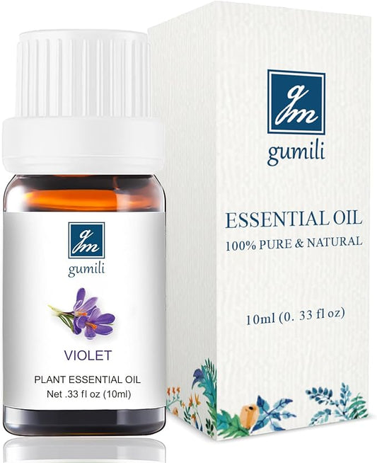 Violet Essential Oil - Pure Natural Fragrance for Aromatherapy, Perfume Making, Candles, Soap, Room Spray, Diffuser Blends - Organic, 10mL Undiluted