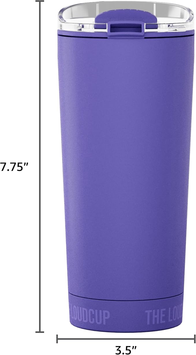 The LoudCup Blow Horn Tumbler, Cheer & Sip 2-in-1 Reusable Water Bottle with Built-In Horn for Sports Games, Tailgates, Parties & Events, BPA-Free