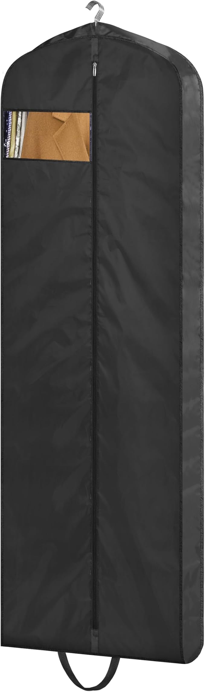 MISSLO 72" Wedding Dress Garment Bag Waterproof Garment Bags for Travel for Women Dress Bags for Gowns Long for Closet Storage, Black