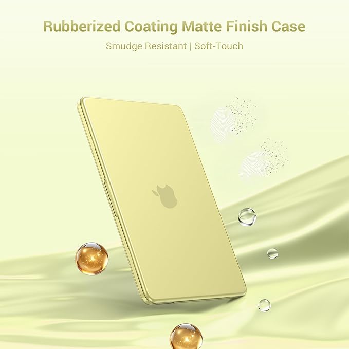 MOSISO Compatible with MacBook Neo Case 13 inch 2026 Release Model A3404 with A18 Pro Chip, 4 in 1 Kit Precision Fit Crack & Scratch Resistant Protective Hard Shell Case Cover, Citrus
