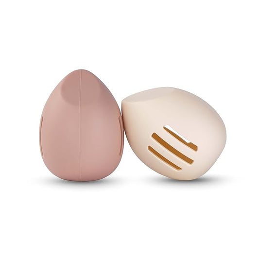 2PCS Beauty Blender Holder Powder Puff Storage, Breathable Makeup Sponge Case for Business or Travel