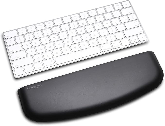 Kensington ErgoSoft Wrist Rest for Slim, Compact Keyboards, Black (K52801WW), 3.9 x 0.4 x 11.1 inches