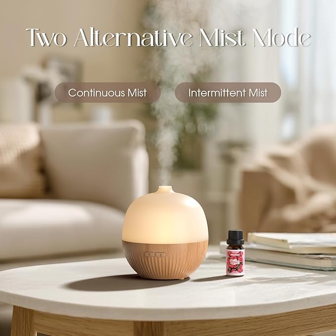 ARVIDSSON Essential Oil Diffuser 2 Pack, 100ml Aromatherapy Diffuser with Mood Light, Ultrasonic Oil Diffusers for Home, Small Diffuser for Essential Oils, Gift for Women