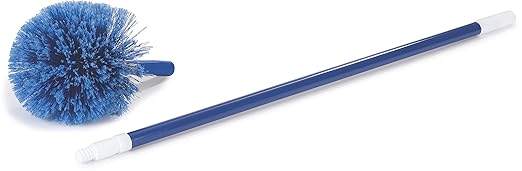 SPARTA Flo-Pac Round Duster Head With Soft Flagged Bristles, Cleaning Essentials for Commercial and Home Use, Blue