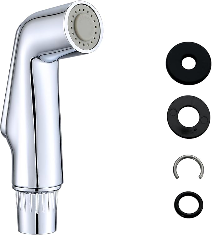 Kitchen Sink Side Sprayer Head Replacement Universal Fit Sink Spray Attachment, Household Kitchen Sink Sprayer Replacement Parts, Chrome Finish