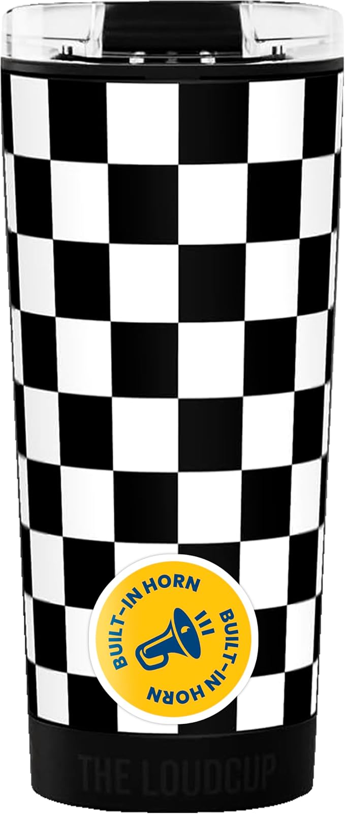 The LoudCup Blow Horn Tumbler, Cheer & Sip 2-in-1 Reusable Water Bottle with Built-In Horn for Sports Games, Tailgates, Parties & Events, BPA-Free