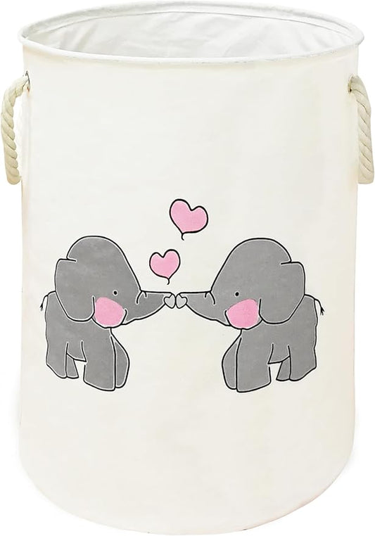 Round Laundry Basket Storage Bins Nursery Hamper Gift Baskets for Home,Office,Home Decor