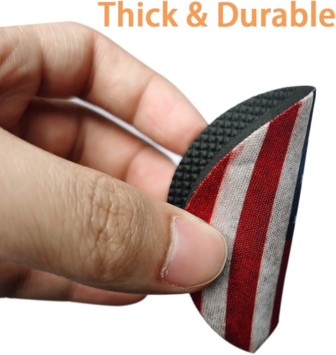 2 Pack Car Coasters for Drinks Absorbent - 2.75 Inch Cute Car Cup Holder Coasters for Women, Removable Cup Holder Coaster for Your Car, Car Interior Accessories for Women & Girls (Red Flag)