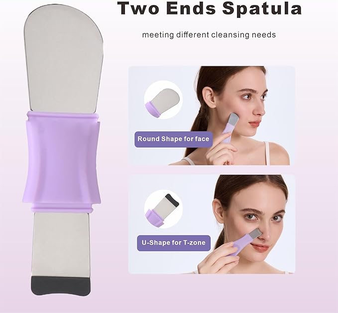 Blackhead Remover Tools, Black Head Remover for Face Nose, Silicone Face Scrubber Pore Cleaning Brush Mask Applicator for Daily Skin Care, Deep Clean Master Skin Care Tool for Women Men (Purple)