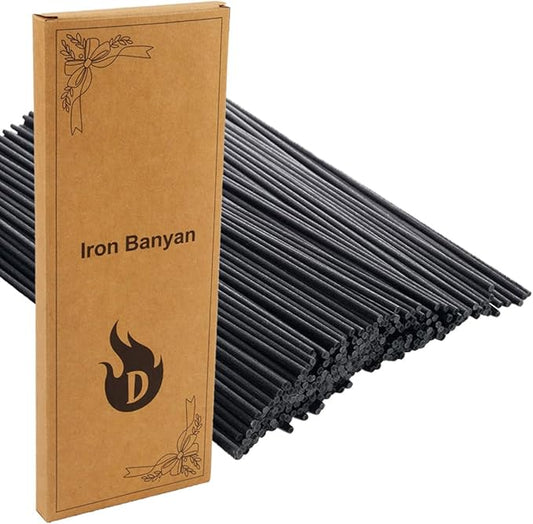 120PCS Black Fiber Reed Diffuser Sticks 7.5in/19CM Diffuser Sticks Diffuser Reeds Replacements Sticks for Home,SPA