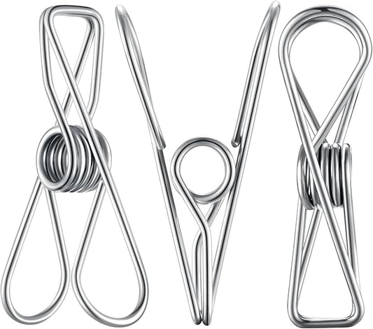 20PCS Large Size Clothes Pins - Picture & Food Clips for Hanging Clothes & Photos