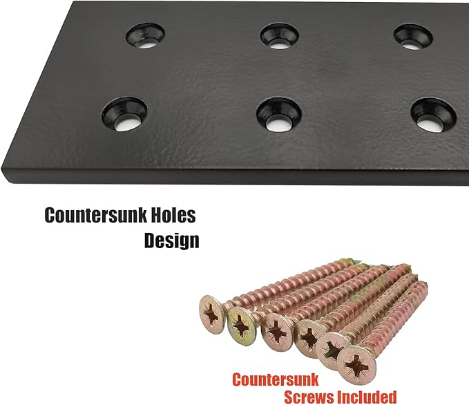 (3-Pack) Countertop Support Bracket,Top Mount,Solid Heavy Duty Knee Wall Hidden Granite Countertop Support Floating Shelf Bracket,Shelf Bracket Hardware,Set of 3,10 Inch,DIY Projects,Screws Included