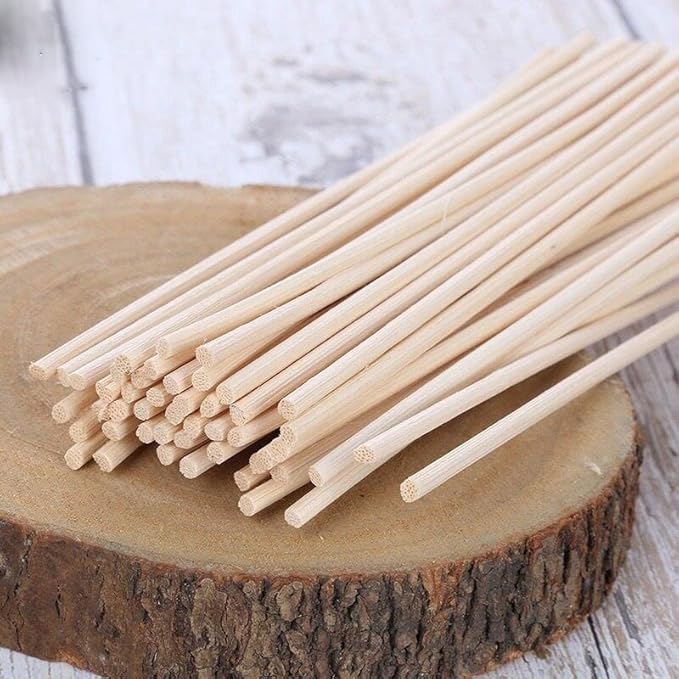 120PCS Reed Diffuser Sticks 7.5in/19CM Natural Rattan Wood Stick Diffuser Reeds Replacements Sticks for Home,SPA (Natural)