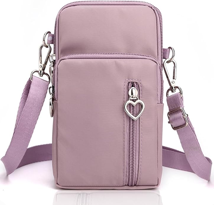 JANKS Small Crossbody Bag for Women - Mini Phone Purses with Crossbody Strap and Wallet - Nylon Arm Bag