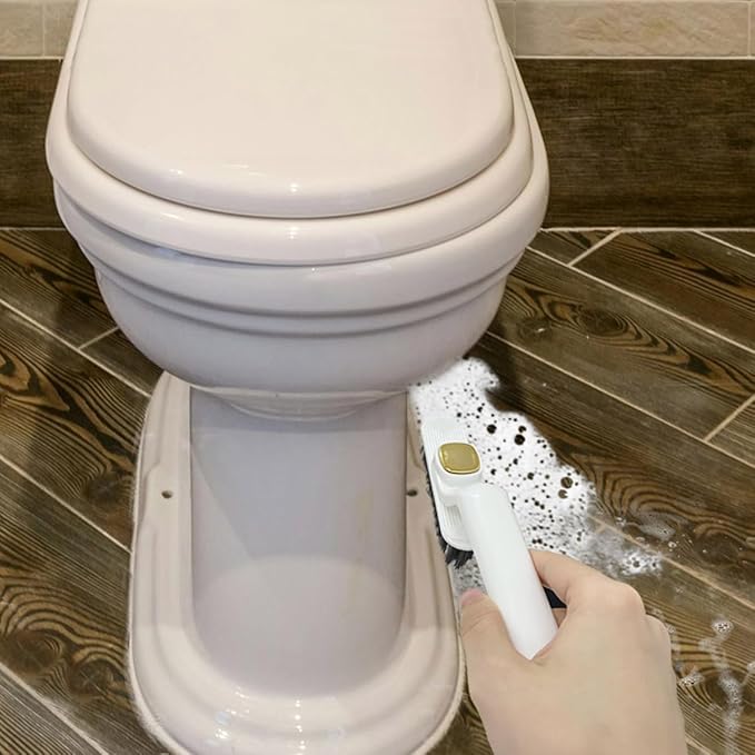 2pcs Crevice Cleaning Brush for Bathroom,Multi-Function Rotating Crevice Cleaning Brush, 2024 New Hard Bristle Crevice Gap Brush Tool for Bathroom Kitchen Narrow Small Spaces