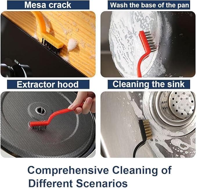 15-Piece Set Crevice Cleaning Brush, Skinny Gap Cleaning Tools for Household Use, Multifunctional Hard Bristle Gap Cleaning Brush, Grout Cleaner Brush, Toilet Brush, Scrub Brush for Shower Tile