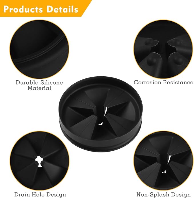 Sink Baffle, Replacement for Evolution, Garbage Disposal Splash Guards,Quite Collar,Drain Plugs,Disposer Accessories for Whirlaway, Waste King, Sinkmaster and GE Models (3.25inches)