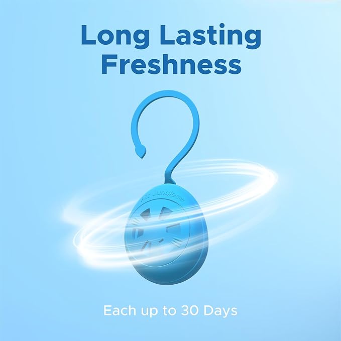 Air Jungles Shoes Deodorizer Ball 6 Count, Fresh Linen Scent, Odor Remover Balls for Sneakers, Gym Bags, Lockers, and Drawers. Essential Oil Provides Natural Freshness