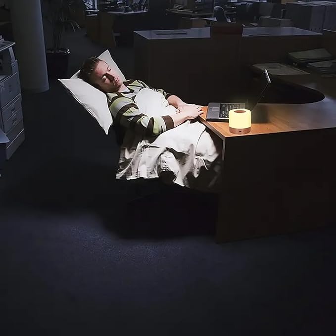 2 Pack LED Touch Bedside Table Lamp,13 RGB Colors & 5 Brightness, USB Rechargeable, Remote Control Dimmable Night Light with RGB Color Changing,Portable Lamp for Baby, Bedroom,Outdoor