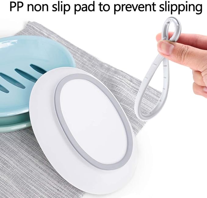 WYOK 2-Pack Soap Dish with Drain Plastic Sponge Holder Easy Cleaning Soap Saver Tray Caddy Keep Dry Stop Mushy for Shower Bathroom Kitchen(Green)