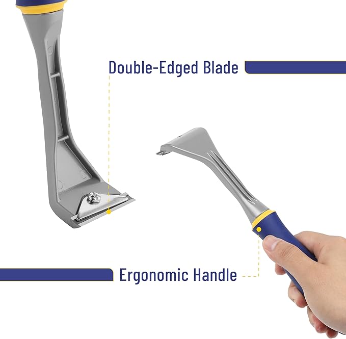 Bates- Carbide Scraper, 2 inch, Double-Edged Tungsten Steel Blade, Paint Scraper Tool