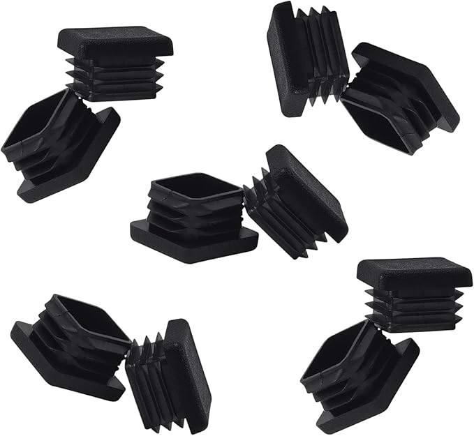 1 Inch1 x1 Square Tubing End Caps (10 PK),1" 1x1Square Tubing Plug Tube End Caps Fence Post Pipe Cap Cover Tubing Insert Chair Glide Finishing Plugs