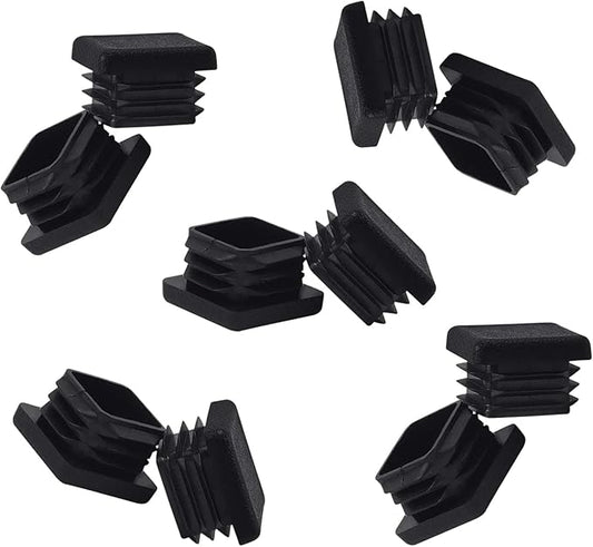 1 Inch1 x1 Square Tubing End Caps (10 PK),1" 1x1Square Tubing Plug Tube End Caps Fence Post Pipe Cap Cover Tubing Insert Chair Glide Finishing Plugs
