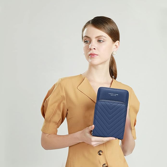 myfriday Small Leather Crossbody Bag for Women with Guitar Strap Mini Crossover Bags & Shoulder Purses with 2 Card Slots