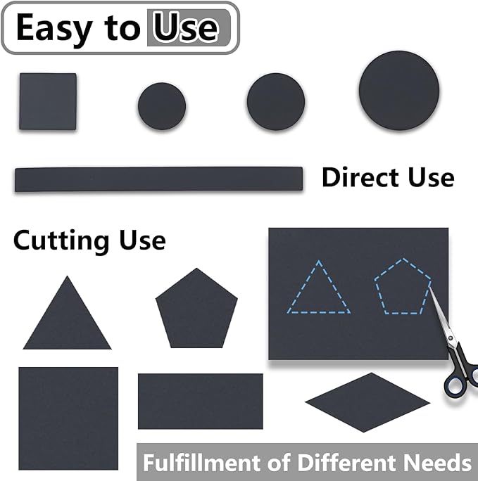 Jayen 132 Pcs Non Slip Self-Adhesive Silicone Cuttable Furniture Pads, Anti-Sliding Anti-Scratch Rubber Floor Protectors for Any Furniture and Appliances - Black (Matte)
