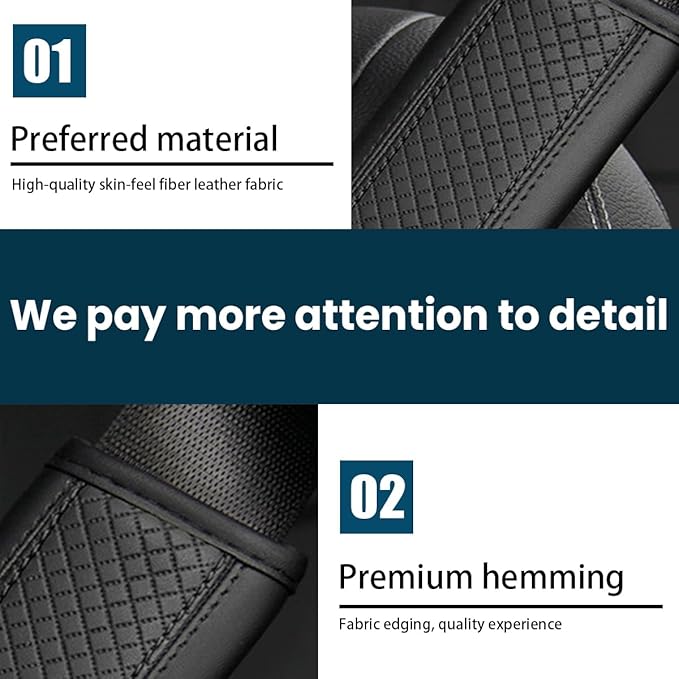 Car Seat Belt Pads, 2 Pack Fiber Leather Seatbelt Shoulder Strap Covers, More Comfort Driving & Protect Your Neck, Universal Safety Strap Cover for Auto SUV Truck Airplane Backpack (Black)