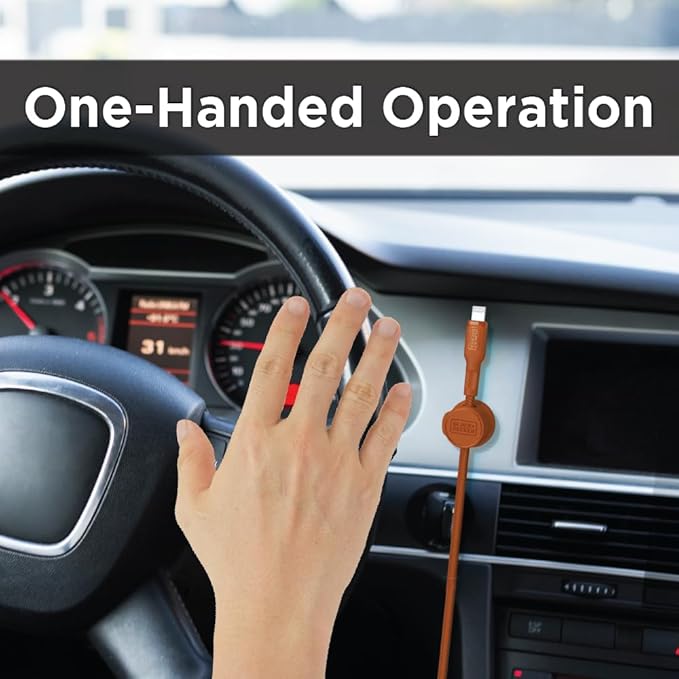 BLACK+DECKER Magnetic Cord Organizer Holder, 6 Pack Magnetic Cable Clips, Under Desk Cable Management, Strong Adhesive Cord Holder for Nightstand Kitchen Appliances Car Wall Office (Coral Rose)