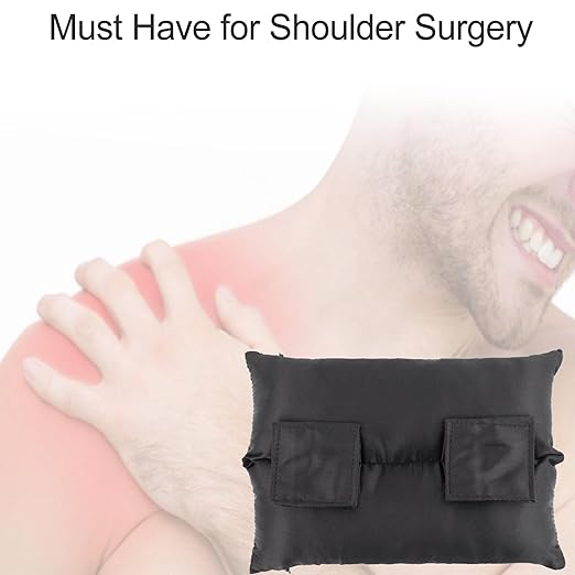Satin Neck Pad Strap Cushion for Arm Sling Pillow Comfort Support Padding Rotator Cuff Replacemet Surgery Elbow Brace Carry Padded Cover Broken Wrist Hand Injury, Black