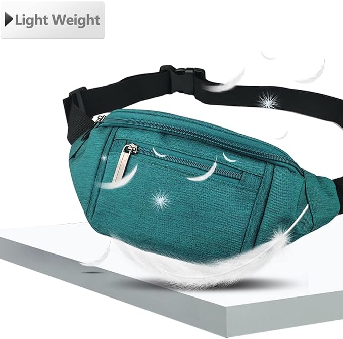 Fanny Pack for Men Women,Crossbody Waist Bag Pack,Belt Bag for Travel Walking Running Hiking Cycling,Easy Carry Any Phone,Wallet (Green)