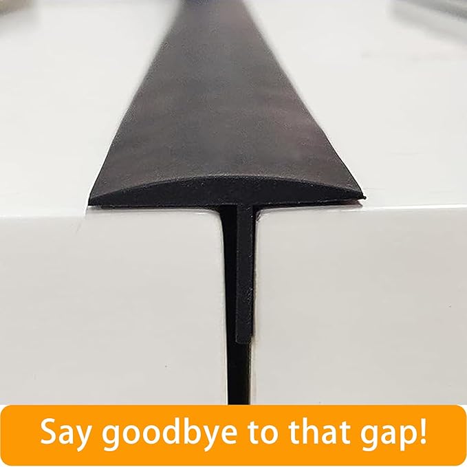 ItsNio Silicone Stove Gap Covers (2 Pack), Stove Gap Guard, Heat Resistant Oven Gap Filler, Easy Clean,25 Inches, Black