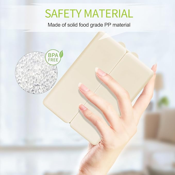 FYY Daily Pill Organizer,7 Compartments Portable Case [Folding Design] Travel Pill Box for Purse Pocket to Hold Vitamins,Cod Liver Oil,Supplements and Medication-White