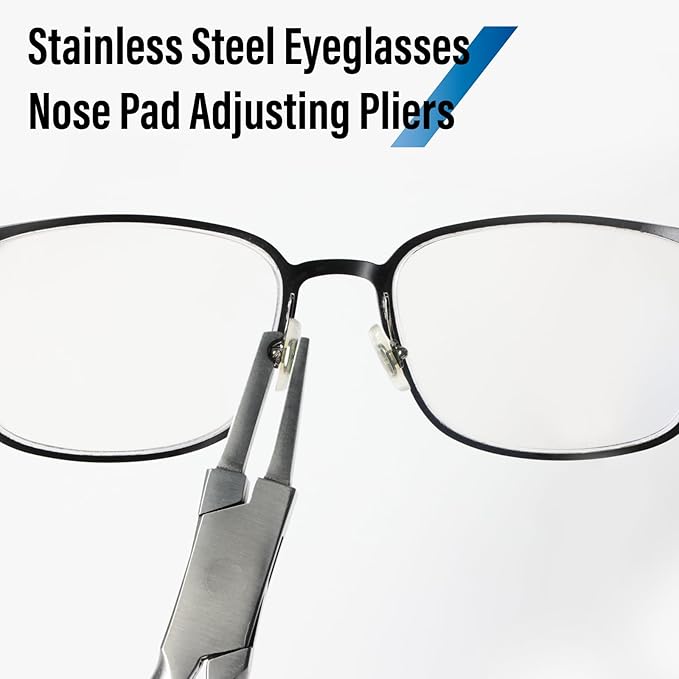 Eyeglasses Frame Pliers,Nose Pad Plier Optical Adjusting Eyeglasses Glasses 'Nose Pads Arm Pliers Eyeglass Repair Kit