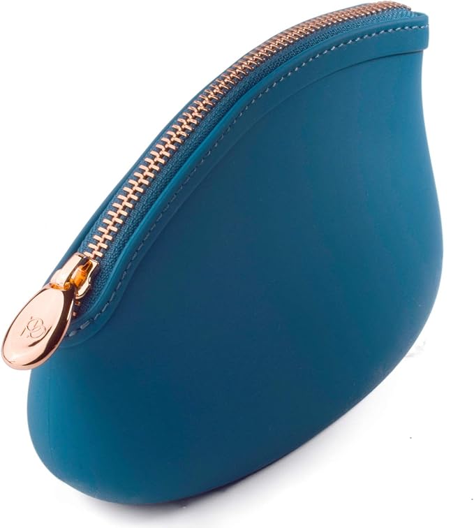 Small Makeup Bag by Pudinbag | The Premium Silicone Purse Bag | Vegan Hygienic Eco-friendly | Water and Heat Resistant