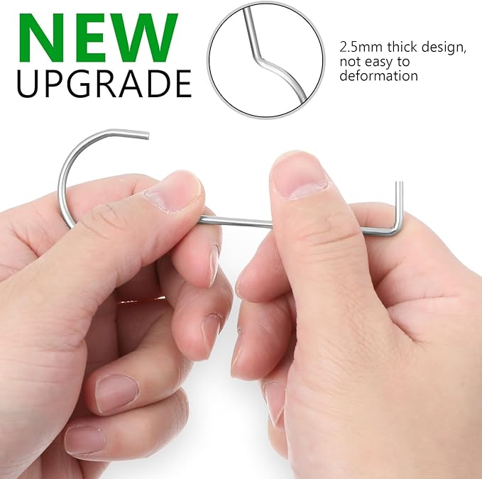 4PCS Drain Lifing Hooks for Shower,Drain Key Steel Grille Puller Lift Out Key 9.9 * 3.1 * 0.24cm for Shower Drain Cleaning Shower Removal Tool Not Easy to Bend