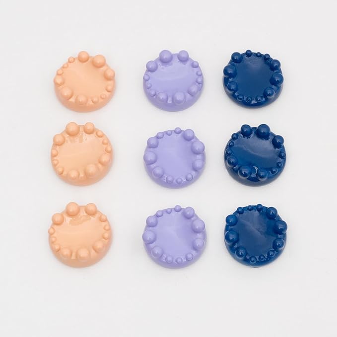 9pcs Worry Stones for Adults - 12-Node Tactile Therapy Sensory Fidget Toys, Portable Travel Anxiety Relief Stone for Home Office & Outdoor Stress Management