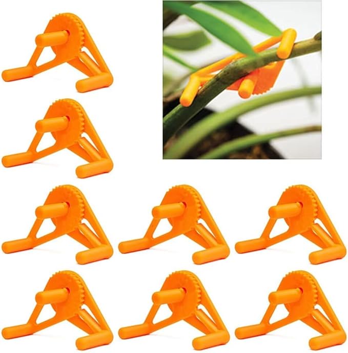 30Pcs Plant Stem Trainer Low Stress Training Clips Stem Bender Clips for Climbing Adjustable Bud Clips Plant Bender Plant Training Clips Plant Root Bender for Gardening Orange