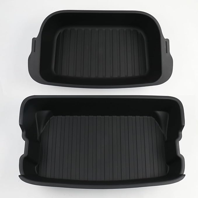 Tempsnow 2 Pcs Trunk Organizer for 2025 2026 Tesla Model Y Juniper Trunk Storage Box Organizer Tray
