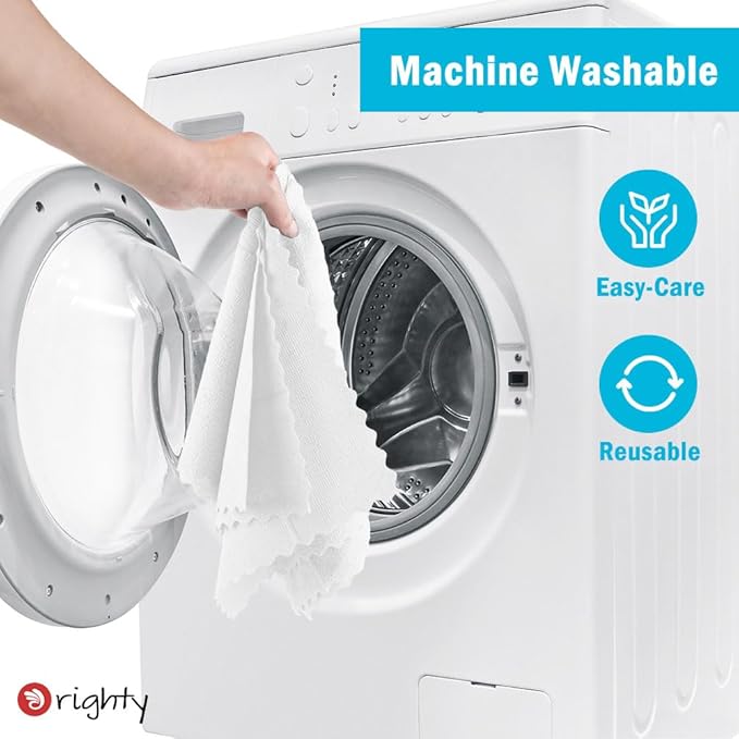Orighty Microfiber Cleaning Cloth, 800 Pack Highly Absorbent Cleaning Rags, Household Cleaning Supplies, Reusable Microfiber Towels Lint Free Cloths for House, Kitchen, Car Care, 12x11 inch, White