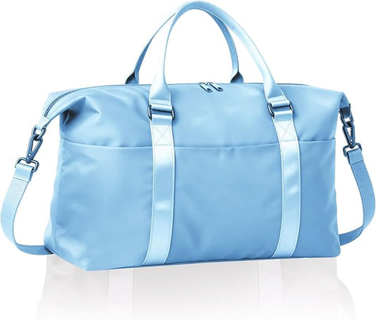Women's Weekender Duffel Bags, Travel Totes for Airplane Essentials, Women's Overnight Bags with Trolley Sleeve, Large Carry-On Hospital Bag for Labor and Delivery, Sports, Gym