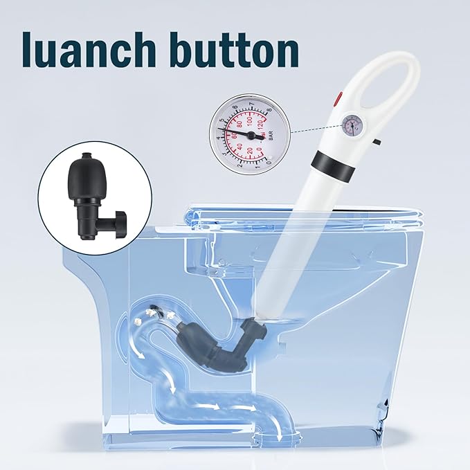 High Pressure Toilet Plunger,Plunge Blaster, Sink Plunger,Toilet unclogger, Plunger for Toilet, Plungers for Bathroom,Toilet Auger,Destupidor De Inodoro,Air Plunger