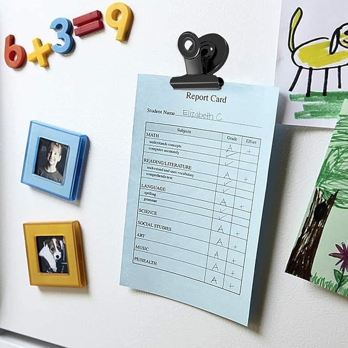 VNDUEEY 140 Pack Magnetic Clips Fridge Magnet, Magnetic Paper Clip Holder, Whiteboard Clip Magnets Refrigerator Magnet, Strong Magnet Clips for Whiteboard Locker