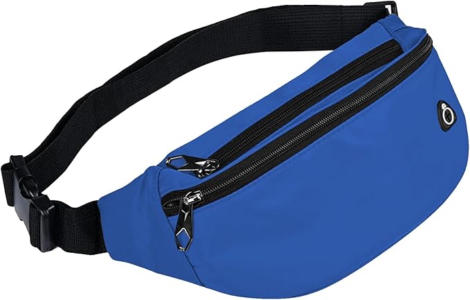 Fanny Packs for Men and Women, Waterproof Sports Waist Pack Bag for Travel Hiking Running Hands-free