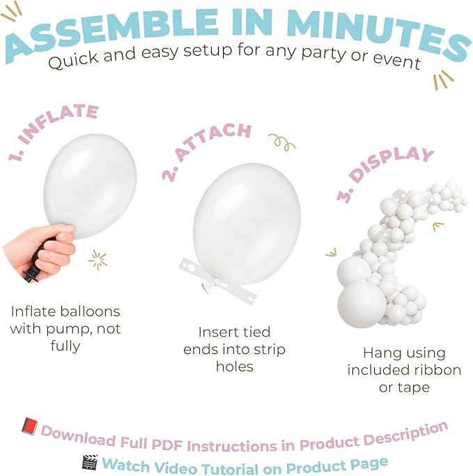 Mermaid Balloon Garland Arch Kit – Under the Sea Party Decorations with Pastel Pink, Blue, Purple, Gold Balloons, Shell & Tail Foil Balloons, Ocean Theme Birthday, Baby Shower Décor by Vellax®