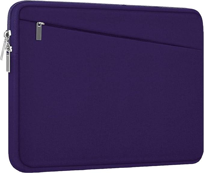 15.6 inch Laptop Sleeve, Durable Carrying Bag Protective Case Briefcase Handbag with Front Pocket, Slim Computer Cover for 15-16 Inch HP, Dell, Lenovo, Asus, Notebook, Purple