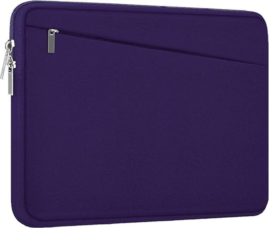 15.6 inch Laptop Sleeve, Durable Carrying Bag Protective Case Briefcase Handbag with Front Pocket, Slim Computer Cover for 15-16 Inch HP, Dell, Lenovo, Asus, Notebook, Purple